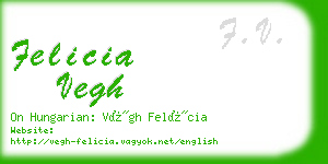 felicia vegh business card